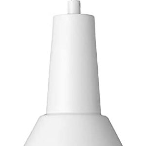 Zeyu Modern Industrial Pendant Light, 1-Light Mini Hanging Light, Metal Dome Shade, White Finish, ZG31M1L WH