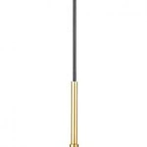 Single Opal Glass Pendant Light Gold Finish