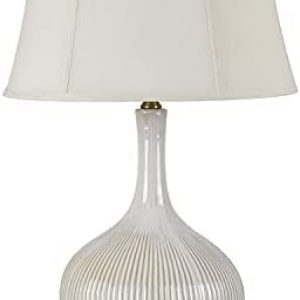Crestview Collection Sawyer White Ceramic Vase Table Lamp