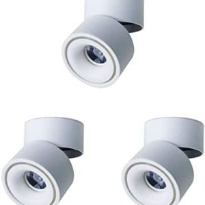 Uonlytech 3pcs Surface Lamp Warm Shop Wall Picture White Spotlights Living W Display Hallway Spot Home Clothing Durable Downlights Ceiling Mounted Practical Track Store for K Room