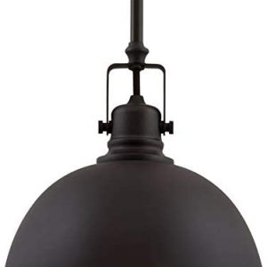 Kira Home Belle 9″ Contemporary Industrial 1-Light Pendant Light, Adjustable Length + Shade Swivel Joint, Oil-Rubbed Bronze Finish