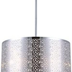 CANARM ICH543A04CH16 Piera 4-Light Chandelier with Crystal, Chrome