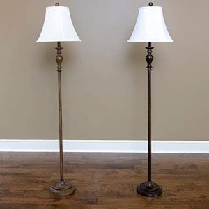 Décor Therapy PL3787 Floor Lamp, Darbro Wood