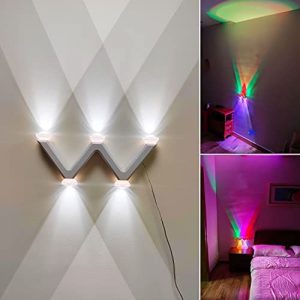 Night Light Projector,Led Projector Kids Bedroom Lights Wall Sconces RGB and White Lamp Perfect for Aesthetic Room Decor in Your Home