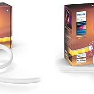 Philips Hue Bluetooth Gradient Ambiance Smart Lightstrip (6ft Base Kit + 3ft Extension Bundle), Multicolor Strip, Works with Apple Homekit and Google Home, White